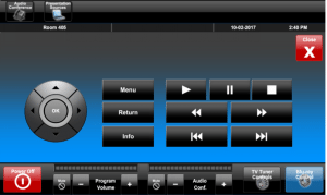 Pinellas County COCC Touch Panel Bluray Controls