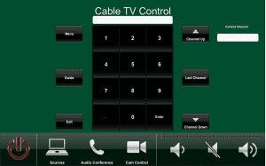 University of Miami - President's Office Touch Panel Cable Control